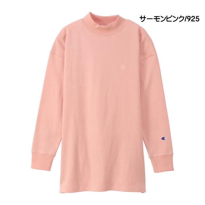 TANGRAM ピンク モックネック長袖シャツ M モックネックニット／長袖／ウォッシャブル／強撚コットン