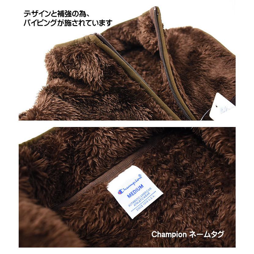 美品　champion ボアベスト　L size ブラック Champion - 美品 champion ボアベスト L size ブラックの通販 by