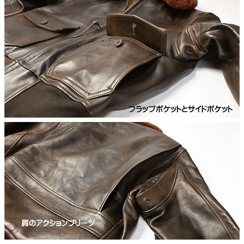 【羊革】AVIREX レザージャケット G-1 茶 M フライトジャケット AVIREX アビレックス G-1 レザージャケット G1 フライト