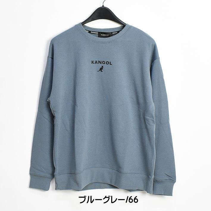 KANGOL グレー クルーネック トレーナー KANGOL トレーナー スウェット KANGOL/カンゴール 別注 ロゴ