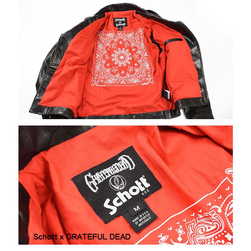 Schott N.Y.C x GRATEFUL DEAD ショット グレイトフルデッド Schott N.Y.C x GRATEFUL DEAD ショット グレイトフルデッド
