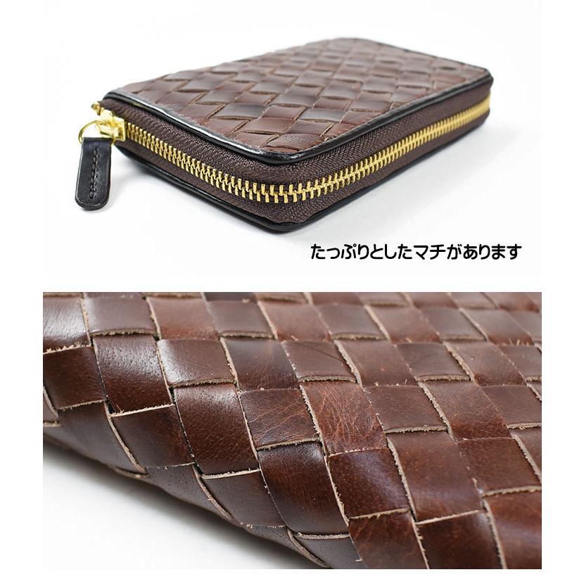 Hawk Company（ホークカンパニー） メッシュ編み レザー ウォレット