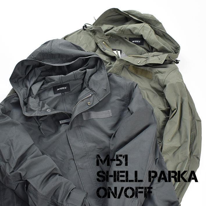 AVIREX アビレックス M-51 シェルパーカー M-51 SHELL PARKA ON AVIREX アビレックス M-51 シェルパーカー M-51 SHELL PARKA ON