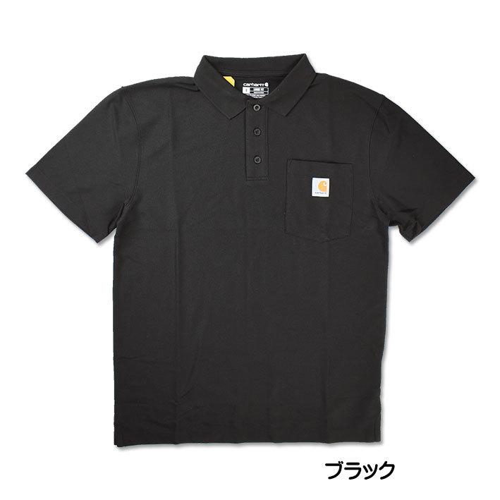 Carhartt WIP ポロシャツ ブラック Carhartt CARHARTT カーハート ポケット ポロシャツ メンズ K570