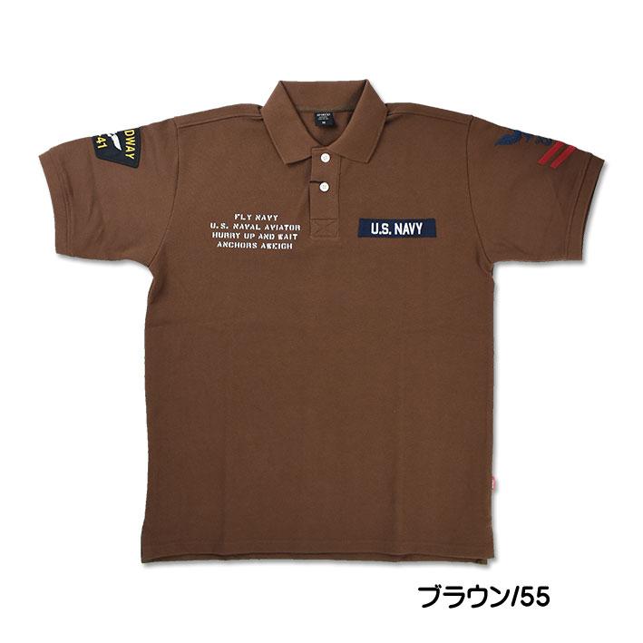 AVIREX アビレックス ナバル パッチド ポロシャツ NAVAL PATCHED AVIREX アビレックス ナバル パッチド ポロシャツ NAVAL PATCHED
