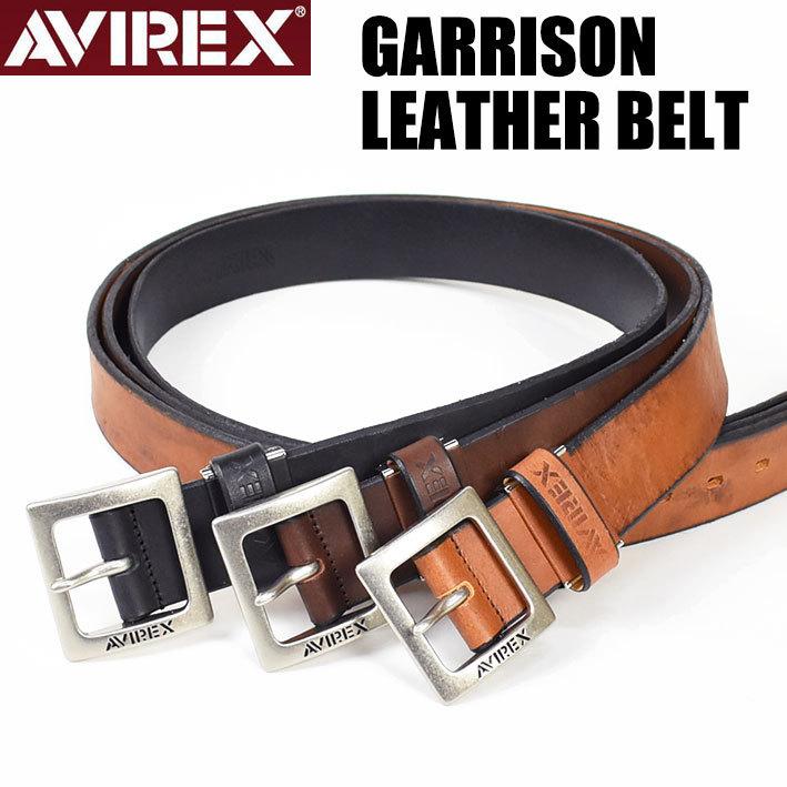AVIREX アビレックス ビンテージ加工 ギャリソン レザーベルト AVIREX アビレックス ビンテージ加工 ギャリソン レザーベルト
