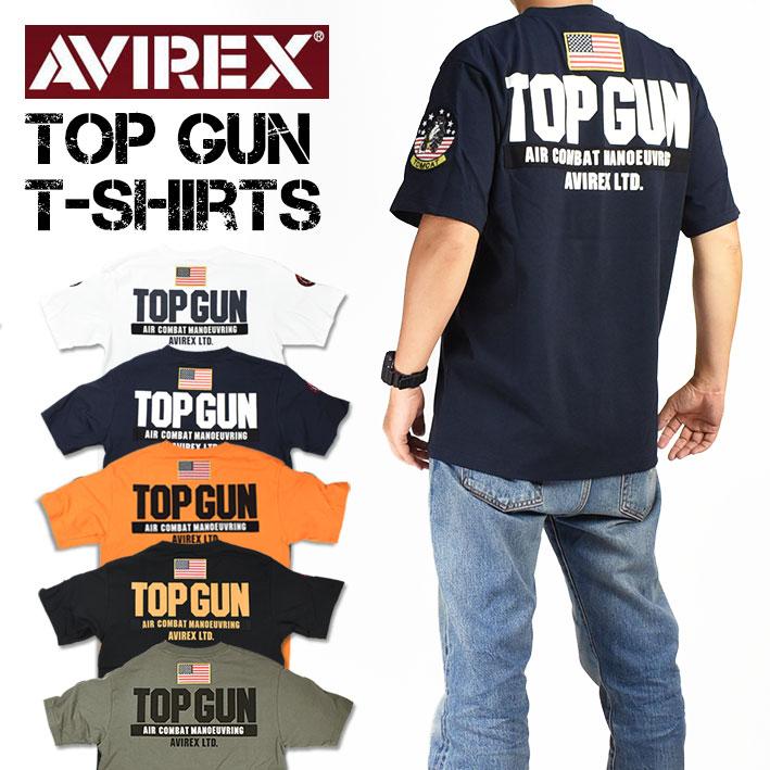AVIREX アビレックス 半袖Tシャツ TOP GUN トップガン AVIREX アビレックス 半袖Tシャツ TOP GUN トップガン
