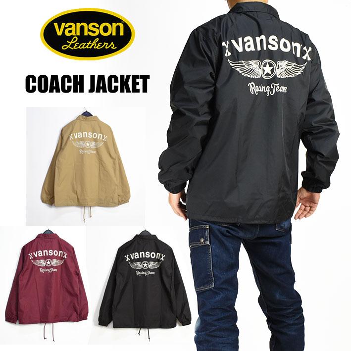 VANSON バンソン ナイロン コーチジャケット FLYING STAR VANSON バンソン ナイロン コーチジャケット FLYING STAR