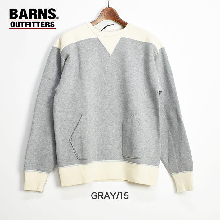 BARNS OUTFITTERS バーンズ 40's アスレチック クルーネック BARNS OUTFITTERS バーンズ 40's アスレチック クルーネック