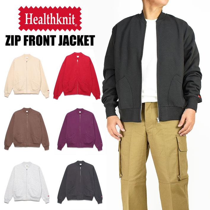 Healthknit ヘルスニット ジップフロント スウェットジャケット Healthknit ヘルスニット ジップフロント スウェットジャケット