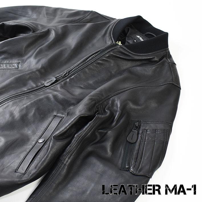 AVIREX アビレックス シープスキン レザー MA-1 LEATHER 革 AVIREX アビレックス シープスキン レザー MA-1 LEATHER 革