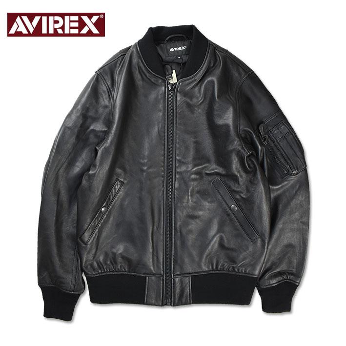 AVIREX アビレックス シープスキン レザー MA-1 LEATHER 革 AVIREX アビレックス シープスキン レザー MA-1 LEATHER 革