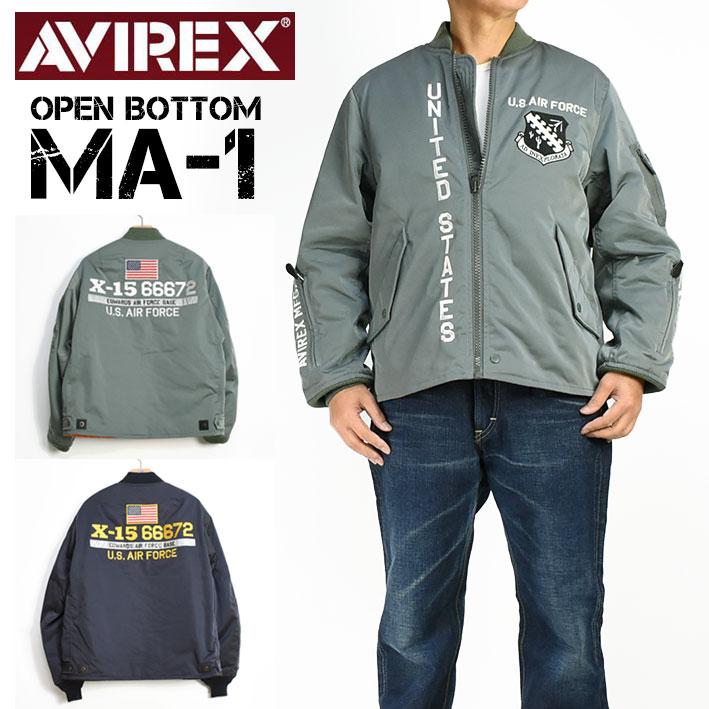 AVIREX セール! アビレックス オープンボトム MA-1 X-15 OPEN AVIREX セール! アビレックス オープンボトム MA-1 X-15 OPEN
