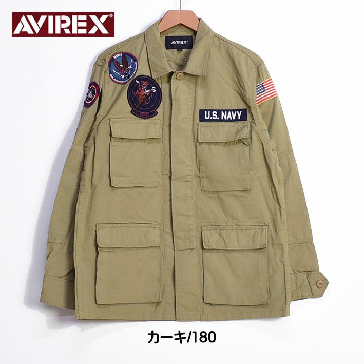 AVIREX アビレックス コットン リップストップ BDU ジャケット VX-31 TOP GUN メンズ ミリタリー シャツジャケット 7833155001｜sanshin｜09