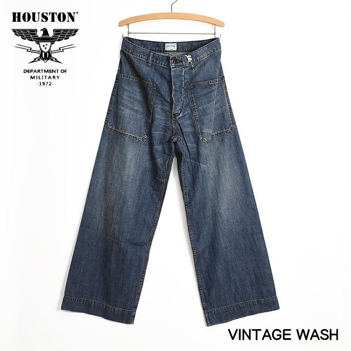 HOUSTON ヒューストン US NAVY デニム セーラーパンツ USN DENIM SAILOR PANTS ミリタリーパンツ ワークパンツ メンズ 10079｜sanshin｜10