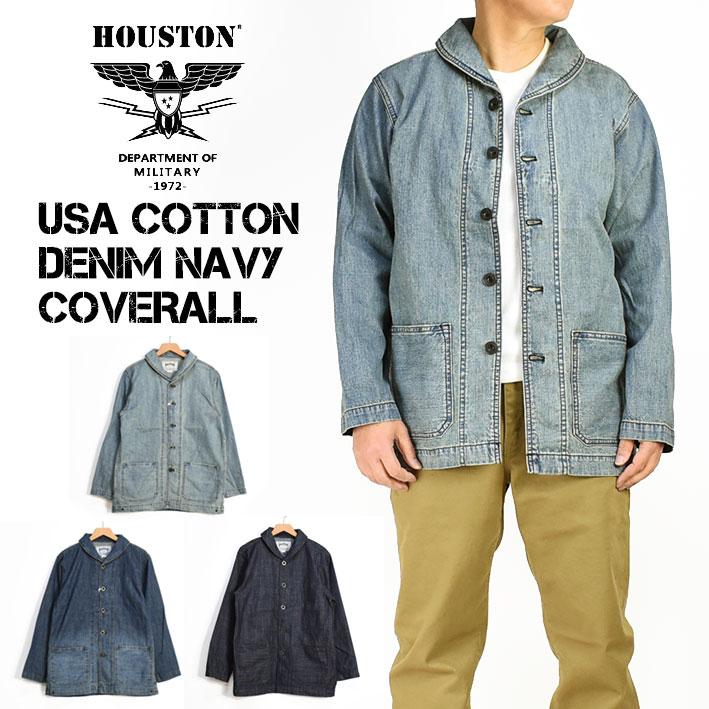 HOUSTON ヒューストン USAコットン デニム ネイビー HOUSTON ヒューストン USAコットン デニム ネイビー
