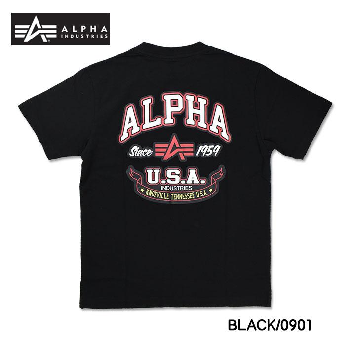 ALPHA アルファ Tシャツ 半袖 ミリタリーTシャツ FLYING-A ALPHA INDUSTRIES メンズ ハーフスリーブ プリントT TC1570-09xx｜sanshin｜11