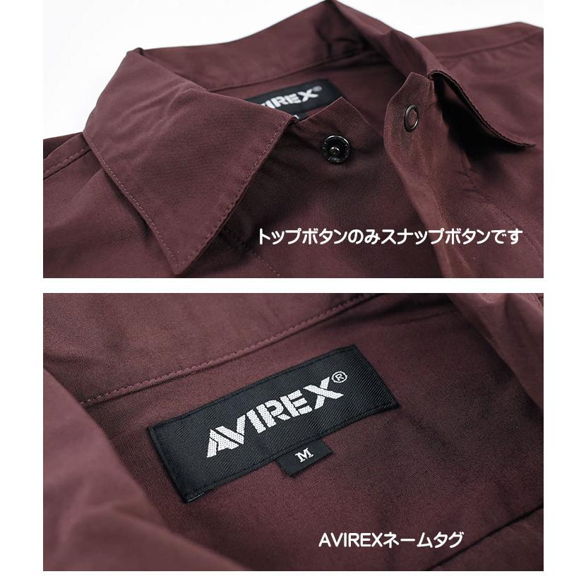 AVIREX アビレックス 半袖 ワークシャツ USN SHORT SLEEVE WORK SHIRT U.S.N. 刺繍 半袖シャツ ミリタリー メンズ 7833123009｜sanshin｜15