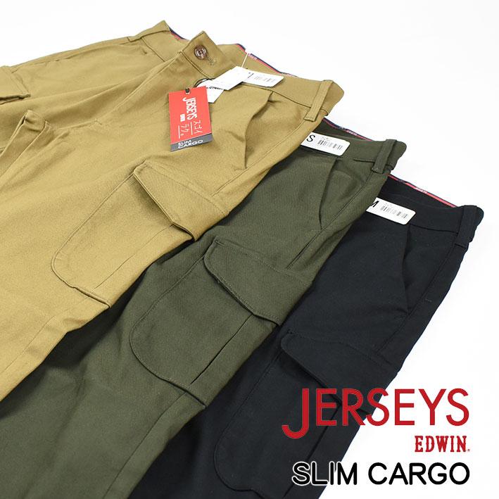 EDWIN エドウィン ジャージーズ チノ スリム カーゴパンツ JERSEYS CHINO SLIM CARGO ストレッチパンツ ミリタリー メンズ JMC732｜sanshin｜05