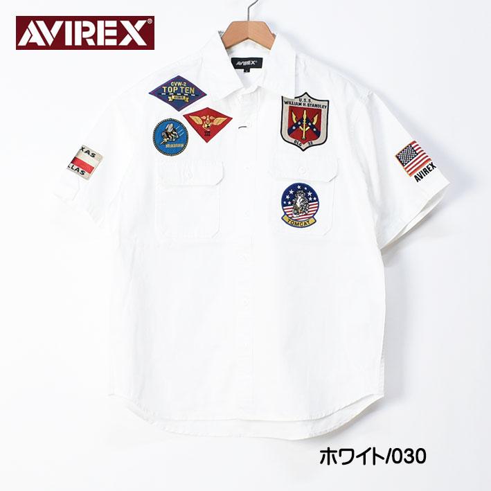 セール！ AVIREX アビレックス 半袖シャツ TOP GUN トップガン ミリタリーシャツ メンズ 783-3123020｜sanshin｜11