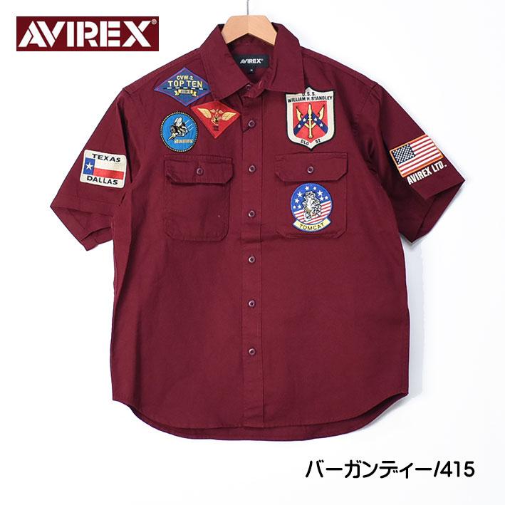 セール！ AVIREX アビレックス 半袖シャツ TOP GUN トップガン ミリタリーシャツ メンズ 783-3123020｜sanshin｜12