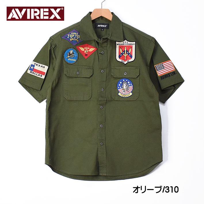 セール！ AVIREX アビレックス 半袖シャツ TOP GUN トップガン ミリタリーシャツ メンズ 783-3123020｜sanshin｜13