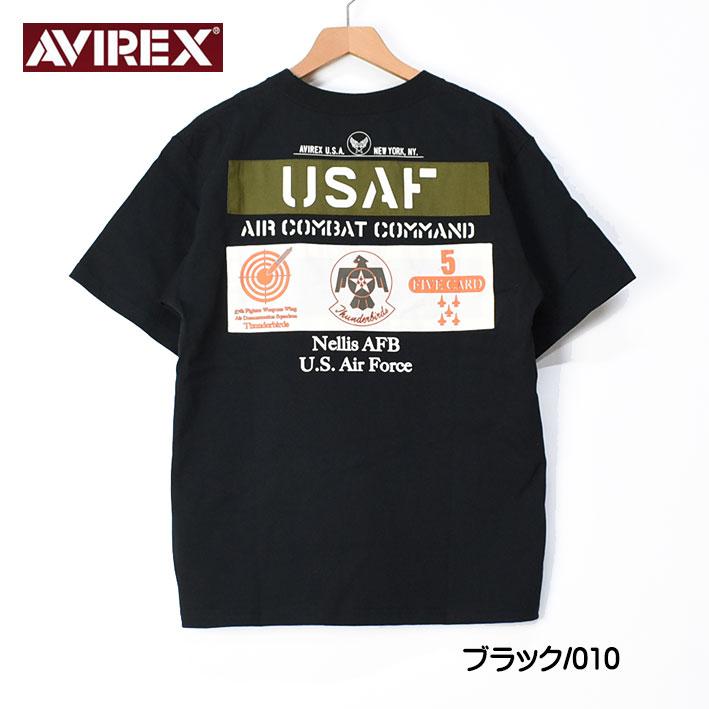 AVIREX セール！ アビレックス 半袖Tシャツ USAF THUNDER BIRDS 