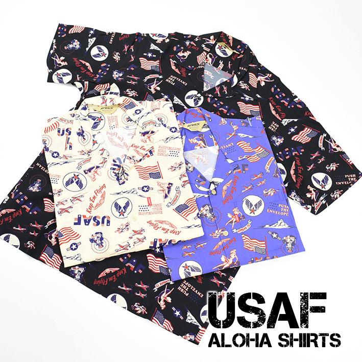 AVIREX アビレックス アロハシャツ USAF ALOHA SHIRTS 半袖シャツ ミリタリー メンズ 7833123023｜sanshin｜05