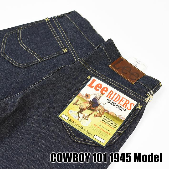 Lee ARCHIVES リー アーカイブス COWBOY 101 1945年モデル 復刻版 ビンテージ セルビッジデニム 耳付き 未洗い メンズ ジーンズ 日本製 LM6321｜sanshin｜03