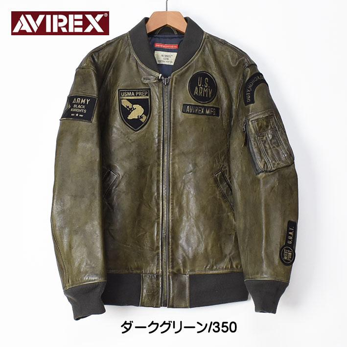 AVIREX アビレックス -THE EMPIRE CITY COLLECTION- エイジド レザー MA-1 レザージャケット 革ジャン ミリタリー フライトジャケット メンズ 7833250079｜sanshin｜07