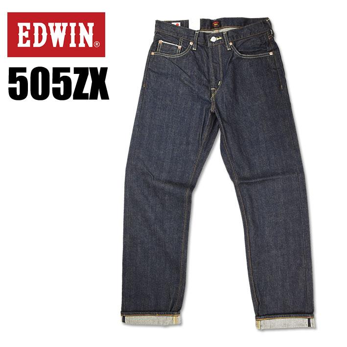 EDWIN エドウィン 505 505ZX ルーズストレート セルビッジデニム 50s SELVAGE VINTAGE LOOSE STRAIGHT メンズ ジーンズ 赤耳 日本製 E50550-100｜sanshin｜06