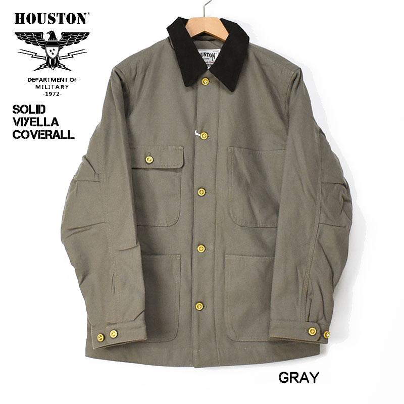 HOUSTON（ヒューストン） ソリッド ビエラ カバーオール SOLID VIYELLA