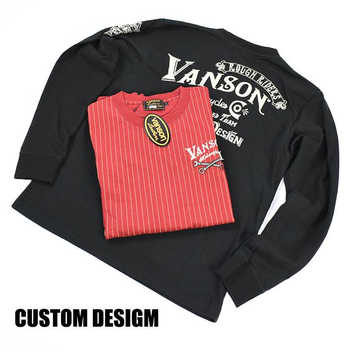 VANSON バンソン 長袖Tシャツ CUSTOM DESIGN カスタムデザイン VANSON バンソン 長袖Tシャツ CUSTOM DESIGN カスタムデザイン