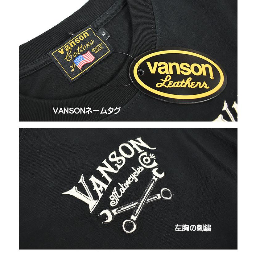 VANSON バンソン 長袖Tシャツ CUSTOM DESIGN カスタムデザイン VANSON バンソン 長袖Tシャツ CUSTOM DESIGN カスタムデザイン