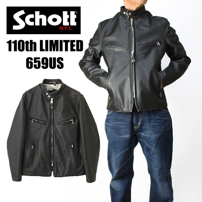 Schott N.Y.C ショット 659US 110周年限定 CAFE RACER JACKET Schott N.Y.C ショット 659US 110周年限定 CAFE RACER JACKET