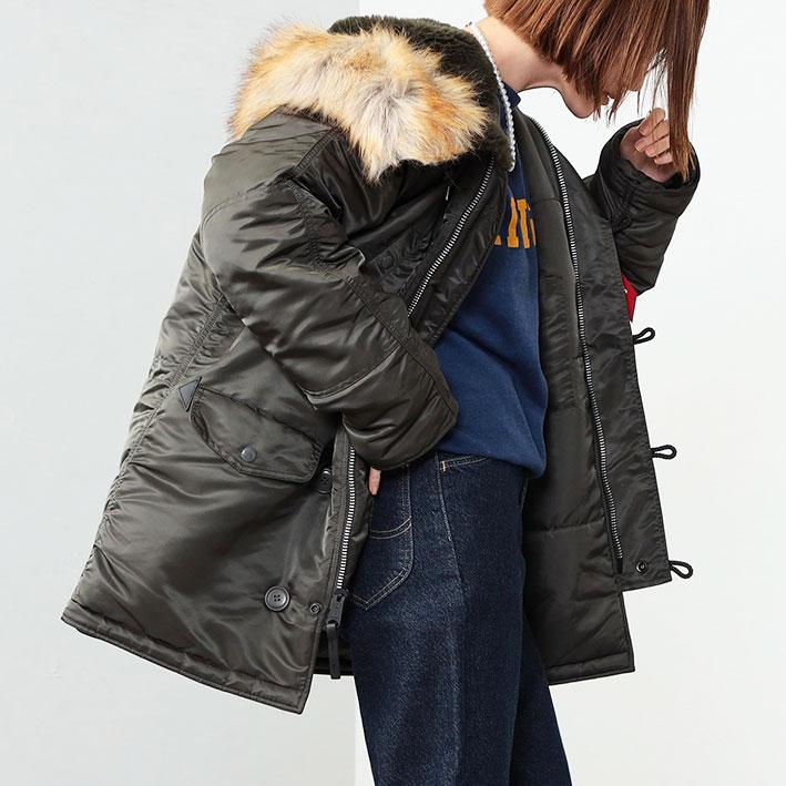 Alpha Industries ALPHA アルファ レディース N-3B ミリタリー Alpha Industries ALPHA アルファ レディース N-3B ミリタリー