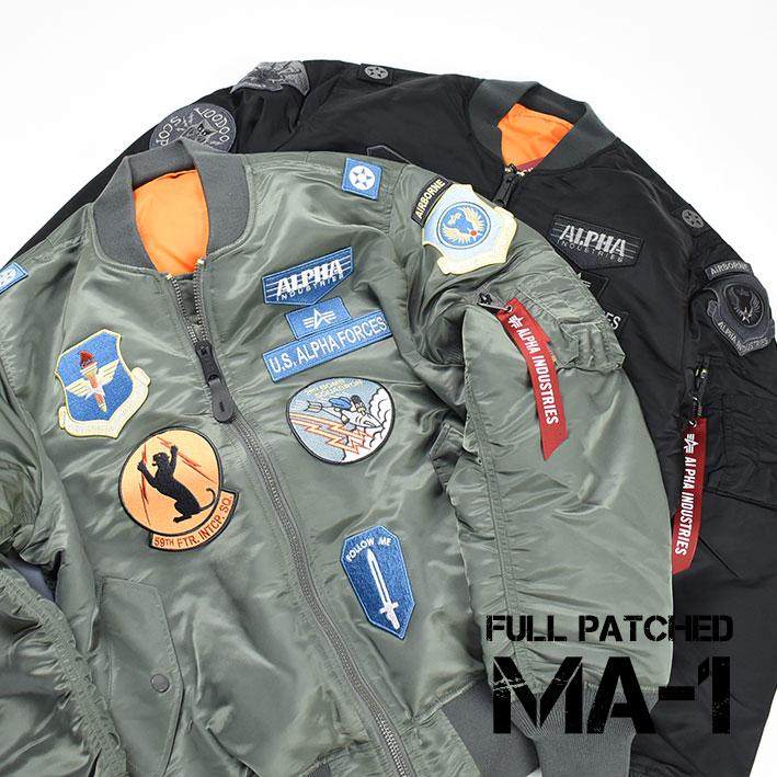 Alpha Industries ALPHA アルファ フルパッチ MA-1 INDUSTRIES Alpha Industries ALPHA アルファ フルパッチ MA-1 INDUSTRIES