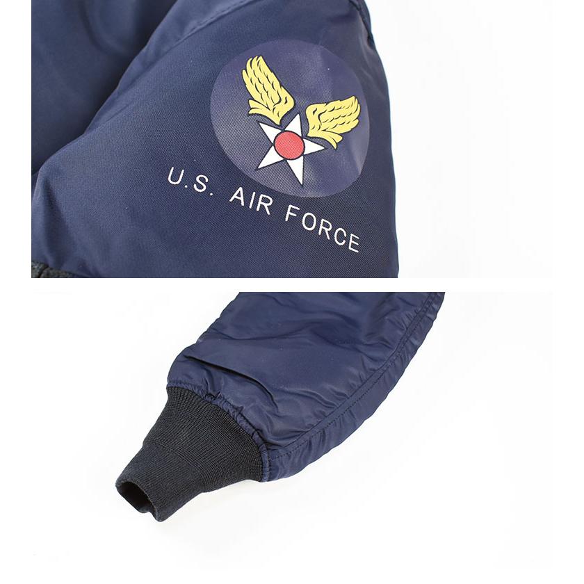 90s HOUSTON ヒューストン B-15C フライトジャケット ネイビー HOUSTON / ヒューストン 5002C B-15C FLIGHT JACKET / B-15C