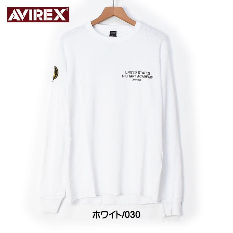 セール！ AVIREX アビレックス ワッフル 長袖Tシャツ WEST POINT ミリタリー プリントTシャツ メンズ 783-3230060｜sanshin｜10