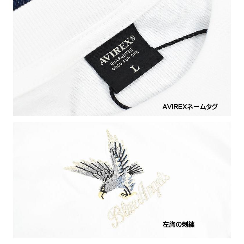 AVIREX アビレックス 長袖 刺繍Tシャツ SKA T-SHIRTS ミリタリー 和柄 スカ Tシャツ 虎 メンズ 783-4130009｜sanshin｜15