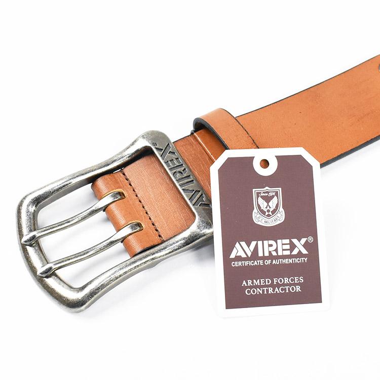 AVIREX（アヴィレックス） アビレックス ダブルピン レザーベルト