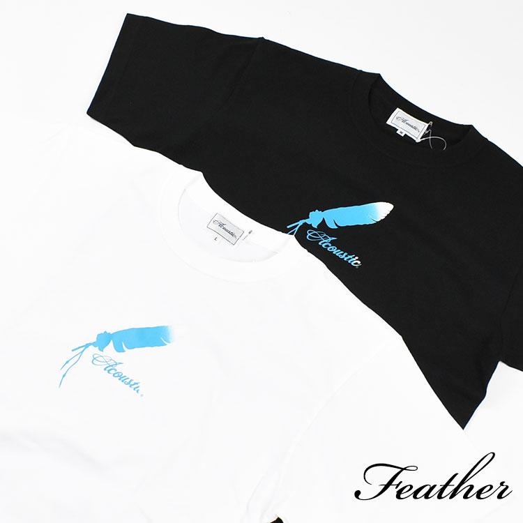 Acoustic（アコースティック） セール 半袖Tシャツ FEATHER ハーフ