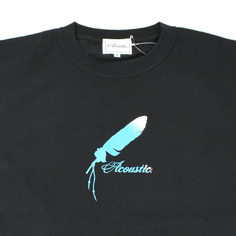 Acoustic ACOUSTIC アコースティック 半袖Tシャツ FEATHER Acoustic ACOUSTIC アコースティック 半袖Tシャツ FEATHER