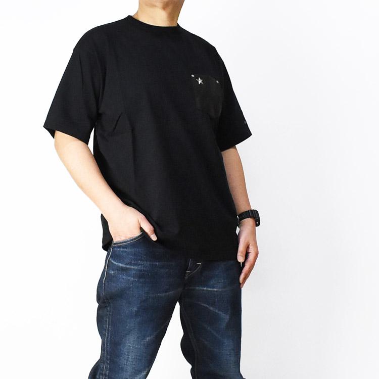 Schott N.Y.C ショット ワンスター レザー ポケット Tシャツ ONE Schott N.Y.C ショット ワンスター レザー ポケット Tシャツ ONE