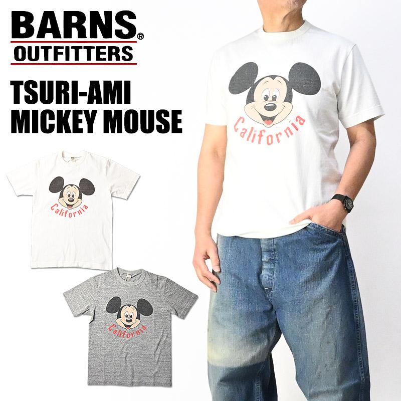 BARNS OUTFITTERS 吊り編みミッキーマウス Tシャツ BARNS OUTFITTERS（バーンズ アウトフィッターズ） BARNS バーンズ x