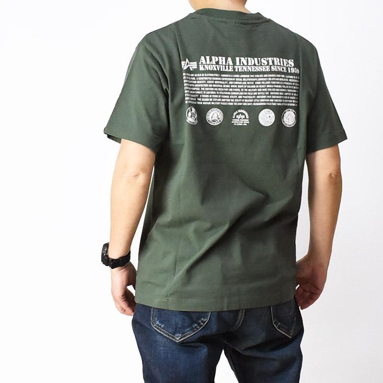 ALPHA アルファ Tシャツ 半袖 ミリタリーTシャツ DRESSCODE ALPHA INDUSTRIES メンズ ハーフスリーブ プリントT TC1620-6xx｜sanshin｜15