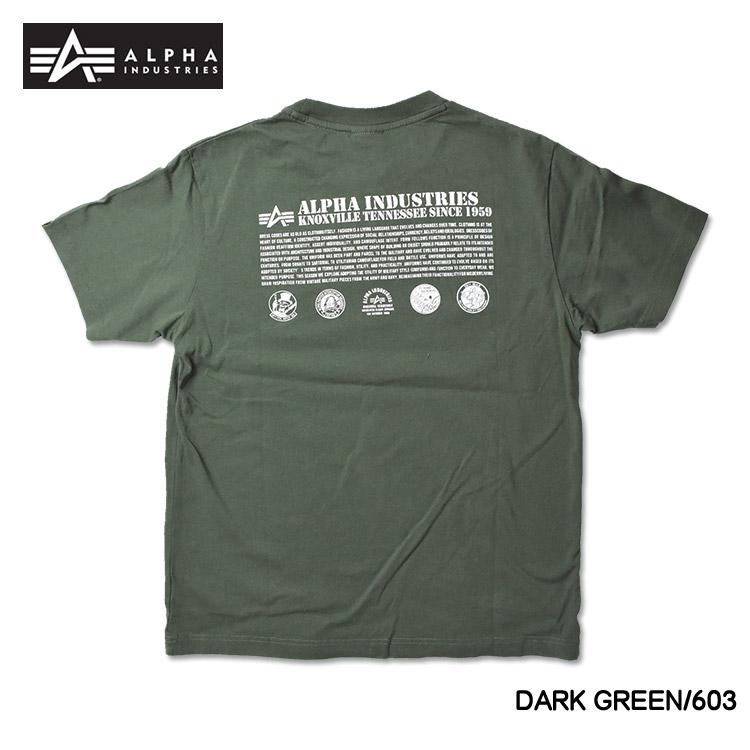 ALPHA アルファ Tシャツ 半袖 ミリタリーTシャツ DRESSCODE ALPHA INDUSTRIES メンズ ハーフスリーブ プリントT TC1620-6xx｜sanshin｜11