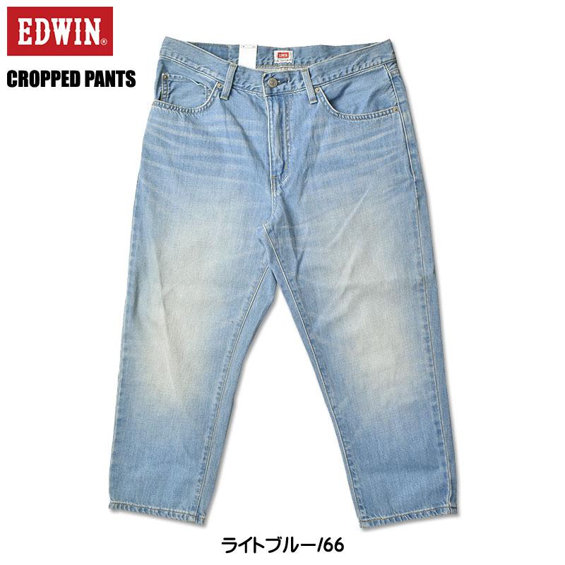 EDWIN（エドウィン） デニム クロップドパンツ 7分丈パンツ ショーツ