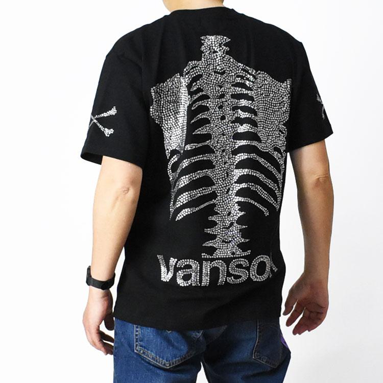VANSON（バンソン） 50周年記念モデル 半袖Tシャツ ラインストーン
