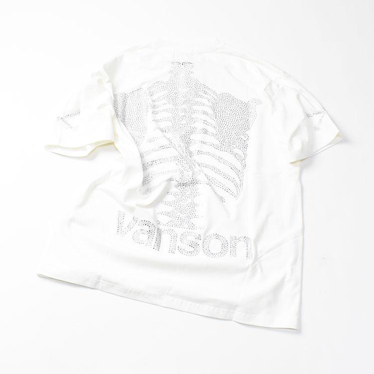 VANSON（バンソン） 50周年記念モデル 半袖Tシャツ ラインストーン